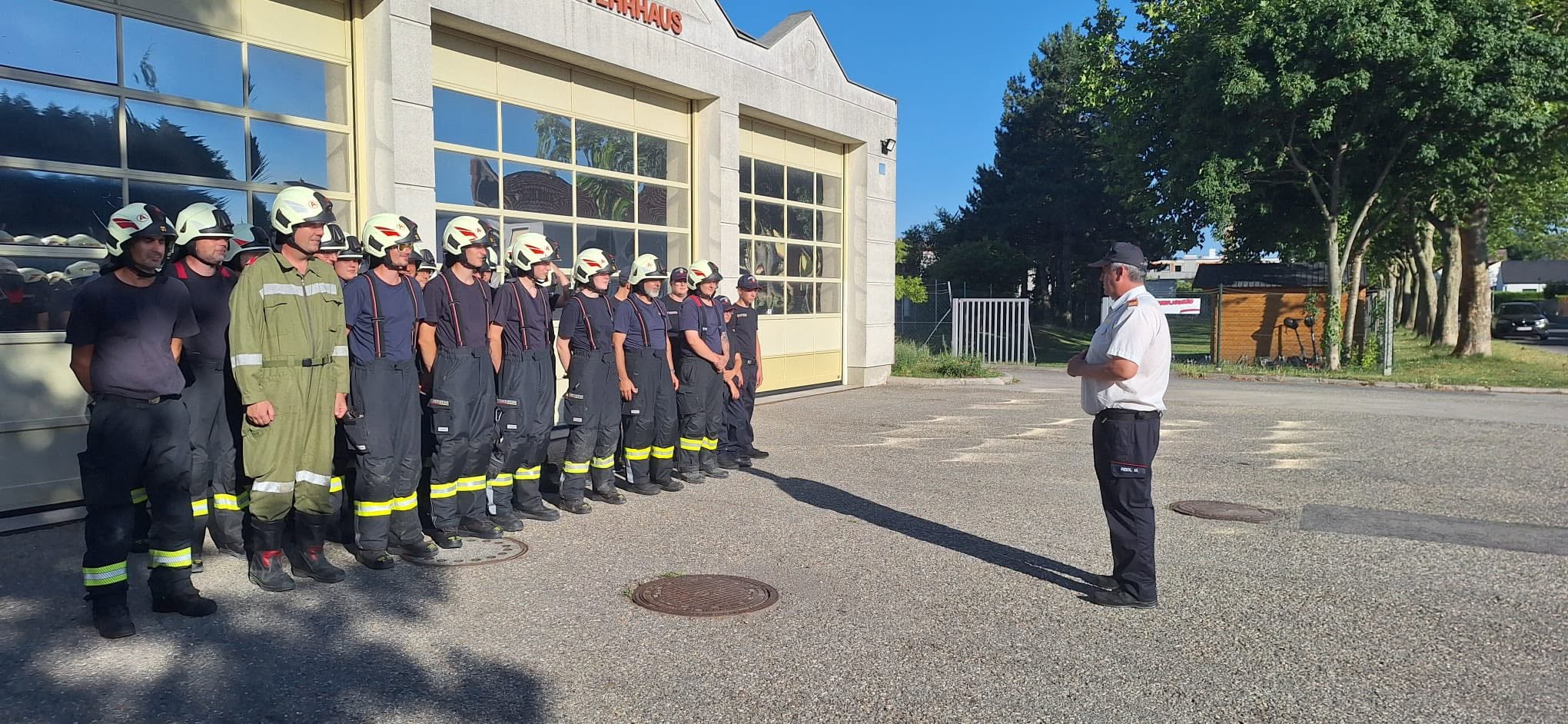 Inspizierung der Feuerwehr Rust 