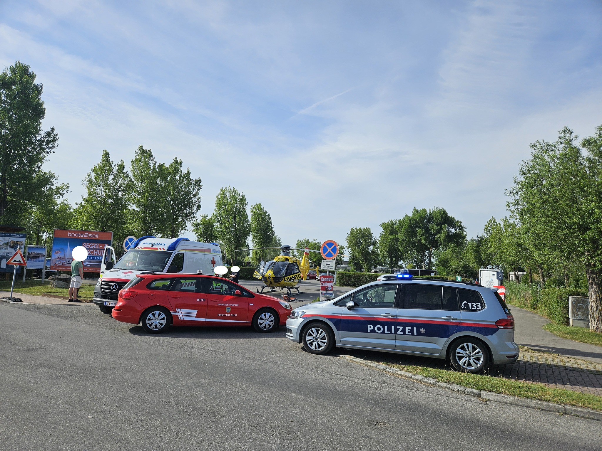 Unterstützung Rettungsdienst am Neusiedler See